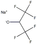 2-Propanol, 1,1,1,3,3,3-hexafluoro-, sodium salt Structure