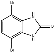 4,7-dibromo-1H-benzo[d]imidazol-2(3H)-one Struktur