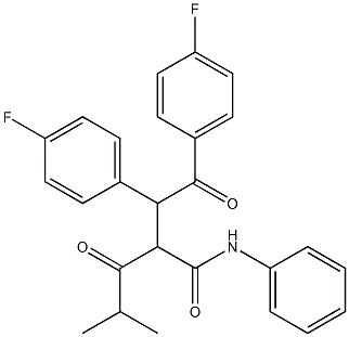 2-[1,2-Bis-(4-fluoro-phenyl)-2-oxo-ethyl]-4-methyl-3-oxo-pentanoic acid phenylamide