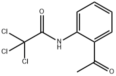 N-(2-ACETYLPHENYL)-2,2,2-TRICHLOROACETAMIDE 化学構造式