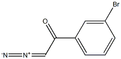 Ethanone, 1-(3-bromophenyl)-2-diazo- Struktur