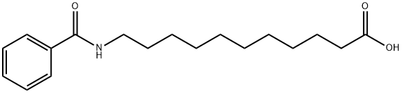 N-苯甲酰基-11-氨基十一酸, 70467-21-9, 结构式