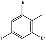1,3-Dibromo-5-iodo-2-methylbenzene Struktur