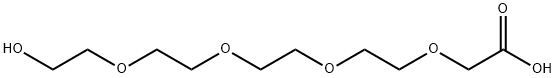 3,6,9,12-Tetraoxatetradecanoic acid, 14-hydroxy- Struktur