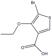 5-Bromo-4-ethoxythiophene-3-carboxylic acid 结构式