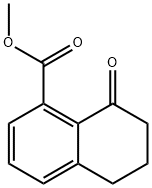 methyl 8-oxo-5,6,7,8-tetrahydronaphthalene-1-carboxylate 结构式