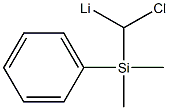 Lithium, [chloro(dimethylphenylsilyl)methyl]- Struktur