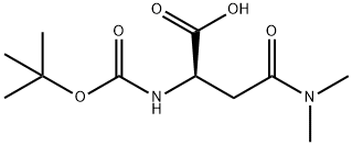 (R)-2-((TERT-BUTOXYCARBONYL)AMINO)-4-(DIMETHYLAMINO)-4-OXOBUTANOIC ACID Struktur