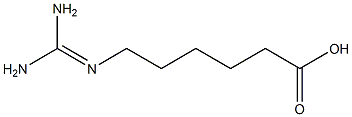 6-(diaminomethylideneamino)hexanoic acid Structure