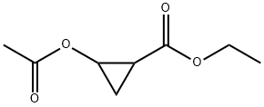 2-乙酰氧基环丙烷甲酸乙酯, 72229-07-3, 结构式