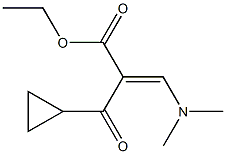 2-(环丙烷羰基)-3-(二甲基氨基)丙烯酸乙酯 结构式