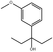 3-(3-メトキシフェニル)-3-ペンタノール 化学構造式