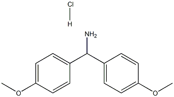 Benzenemethanamine, 4-methoxy-a-(4-methoxyphenyl)-, hydrochloride Structure