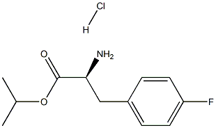 L-4-氟苯丙氨酸-1-甲基乙基酯盐酸盐, 757234-96-1, 结构式