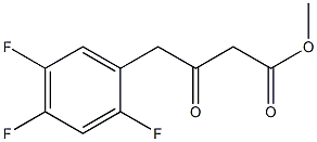 3-氧代-4-(2,4,5-三氟苯基)丁酸甲酯 结构式