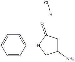 4-amino-1-phenyl-2-pyrrolidinone hydrochloride Struktur