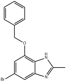 1H-Benzimidazole, 6-bromo-2-methyl-4-(phenylmethoxy)-