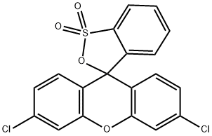 3',6'-dichlorospiro[benzo[c][1,2]oxathiole-3,9'-xanthene] 1,1-dioxide Structure