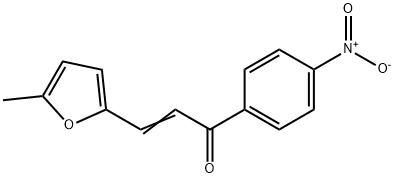 (2E)-3-(5-methylfuran-2-yl)-1-(4-nitrophenyl)prop-2-en-1-one Struktur