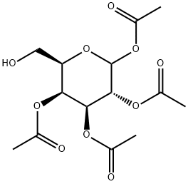 1,2,3,4-Tetra-O-acetyl-D-galactopyranose Structure