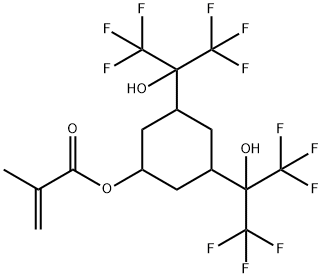 3,5-bis(1,1,1,3,3,3-hexafluoro-2-hydroxypropan-2-yl)cyclohexyl methacrylate, 781637-36-3, 结构式
