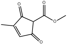 methyl 3-methyl-2,5-dioxocyclopent-3-enecarboxylate 结构式