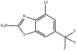 2-Benzothiazolamine, 4-chloro-6-(trifluoromethyl)- Structure