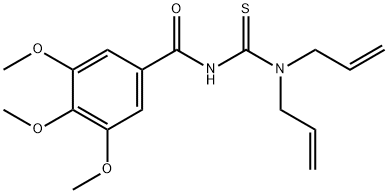 N-[bis(prop-2-enyl)carbamothioyl]-3,4,5-trimethoxybenzamide Structure