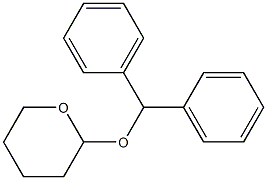 2H-Pyran, 2-(diphenylmethoxy)tetrahydro- Structure