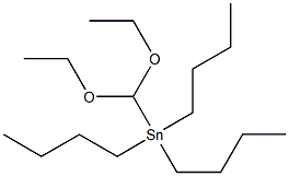 Stannane, tributyl(diethoxymethyl)- Struktur