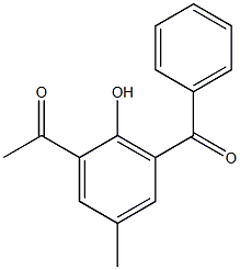 Ethanone, 1-(3-benzoyl-2-hydroxy-5-methylphenyl)- Structure