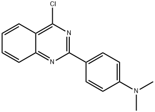 4-(4-氯喹唑啉-2-基)-N,N-二甲基苯胺 结构式