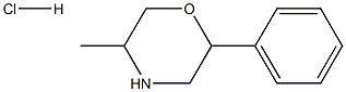 5-methyl-2-phenylmorpholine hydrochloride 结构式