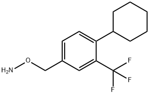 Hydroxylamine, O-[[4-cyclohexyl-3-(trifluoromethyl)phenyl]methyl]- Struktur