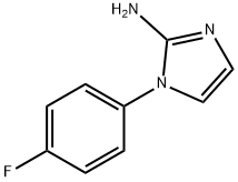 1-(4-フルオロフェニル)-1H-イミダゾール-2-アミン 化学構造式