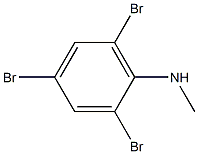 N-甲基-2,4,6-三溴苯胺 结构式