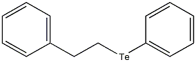 Benzene, [(2-phenylethyl)telluro]- Structure