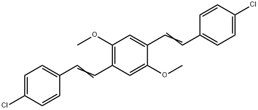 4,4'-((1E,1'E)-(2,5-dimethoxy-1,4-phenylene)bis(ethene-2,1-diyl))bis(chlorobenzene),81795-79-1,结构式