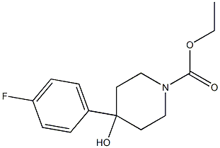 Ethyl 4-(4-fluorophenyl)-4-hydroxypiperidine-1-carboxylate,82387-58-4,结构式