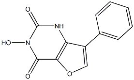 Furo[3,2-d]pyrimidine-2,4(1H,3H)-dione, 3-hydroxy-7-phenyl- 结构式