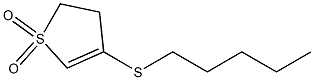 Thiophene, 2,3-dihydro-4-(pentylthio)-, 1,1-dioxide Structure