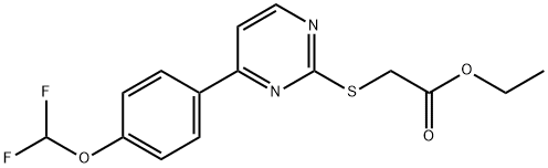 ethyl ({4-[4-(difluoromethoxy)phenyl]pyrimidin-2-yl}thio)acetate|2-((4-(4-(二氟甲氧基)苯基)嘧啶-2-基)硫代)乙酸乙酯