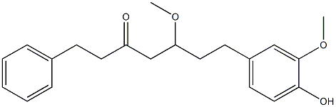 3-Heptanone, 7-(4-hydroxy-3-methoxyphenyl)-5-methoxy-1-phenyl- Structure