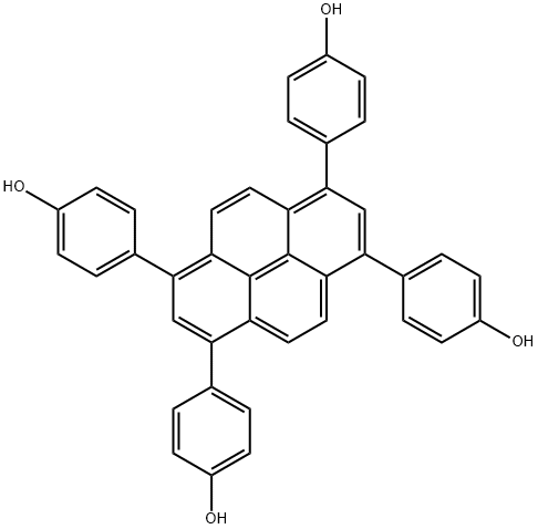 1,3,6,8-四(4-羟基苯基)芘, 835878-20-1, 结构式