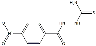Benzoic acid, 4-nitro-, 2-(aminothioxomethyl)hydrazide Structure