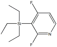 (2,4-difluoropyridin-3-yl)-triethylsilane Struktur