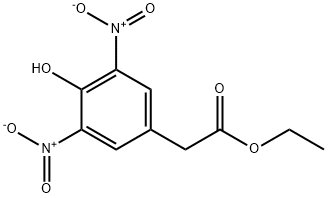 ethyl 2-(4-hydroxy-3,5-dinitrophenyl)acetate 化学構造式