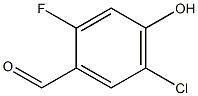 5-Chloro-2-fluoro-4-hydroxybenzaldehyde Structure