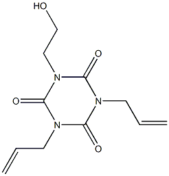 1,3-Diallyl-5-(2-hydroxyethyl)isocyanurate 结构式