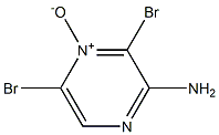 2,6-dibromo-3-aminopyrazine 1-oxide Structure